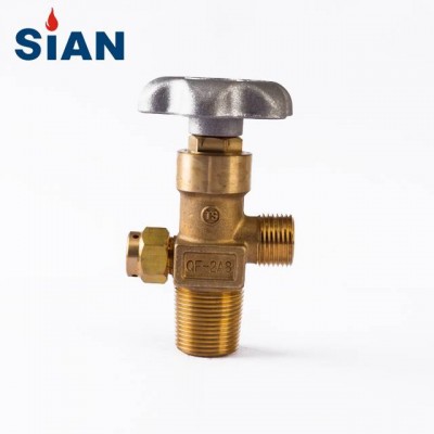 Good Price China Factory Ningbo Fuhua SiAN Brand QF-2A8 Co2 Gas Cylinder Axial Type Brass Gas Valve