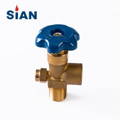 Best quality CGA580A Flapper Type Argon Cylinder Valve  Brass valve