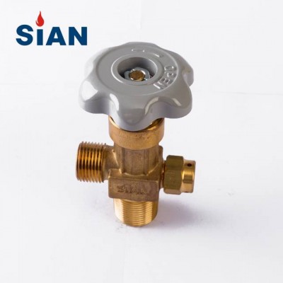 CGA540A Reliable China Gas Cylinder Valve Solder FUHUA Factory Industrial N2/O2/Air Cylinder Flapper Type Safe Valve Brass