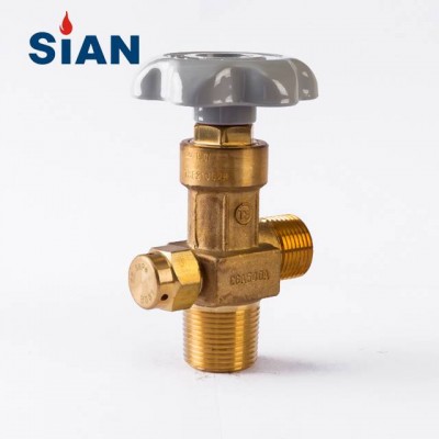 CGA540A China FUHUA Factory SiAN Brand Safe Industrial Gas Range O2/Air/N2 Cylinder Flapper Type Brass Gas Valve